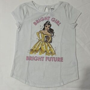 DISNEY Belle Beauty and the Beast Short Sleeve Shirt size 7
